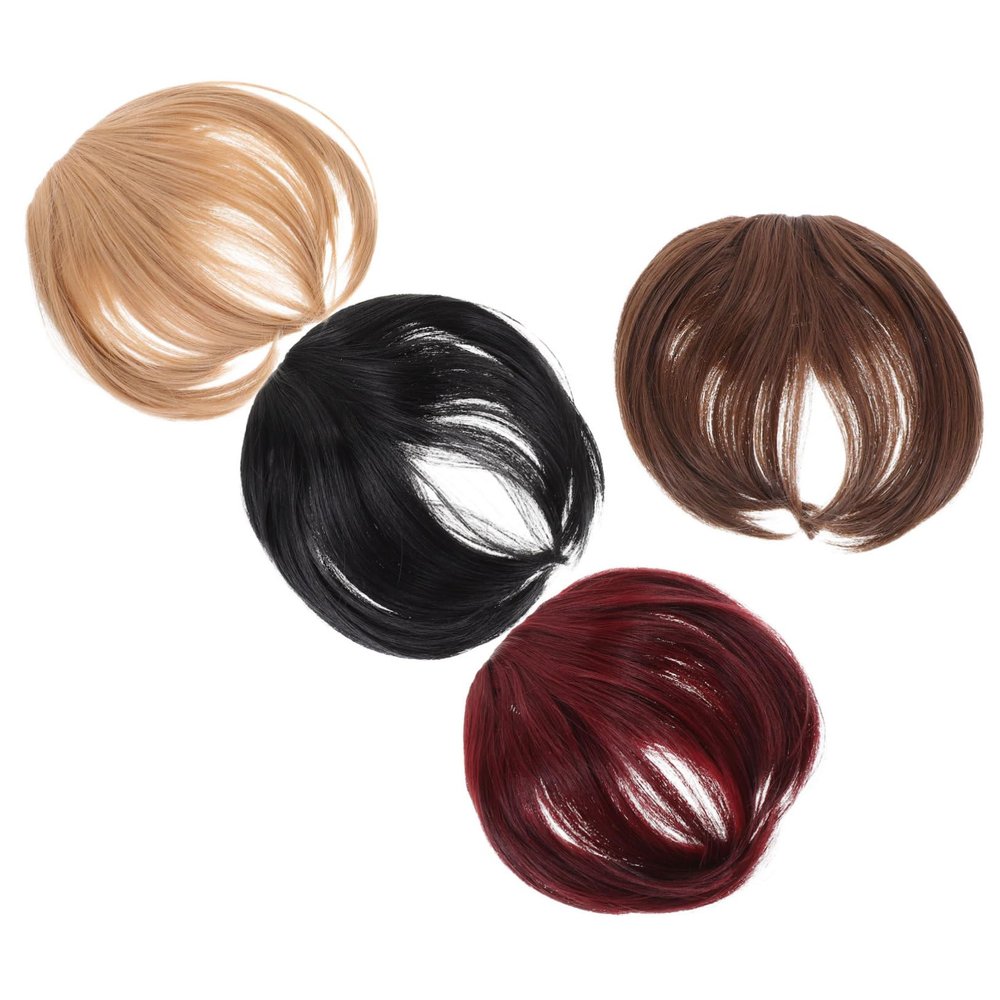 Clip-In Bangs for Women, 4-Piece Set, Adjustable
