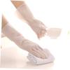 Hoement White Latex Kitchen Gloves, Elegant Cleaning Gloves, 2 Pairs view 3