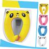 MOLUCKFU Foldable Kids' Toilet Trainer, Safe Non-Slip Toilet Seat, Portable and Easy to Fold, White view 4