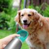 Portable Stainless Steel Dog Water Bottle, Leakproof Puppy Water Dispenser view 3