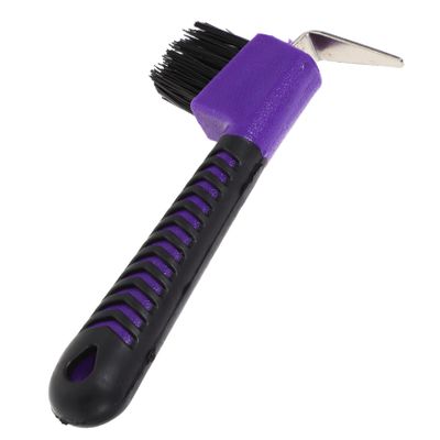 WOONEKY Hoof Pick with Brush for Horses, Nylon, Soft Grip, Portable