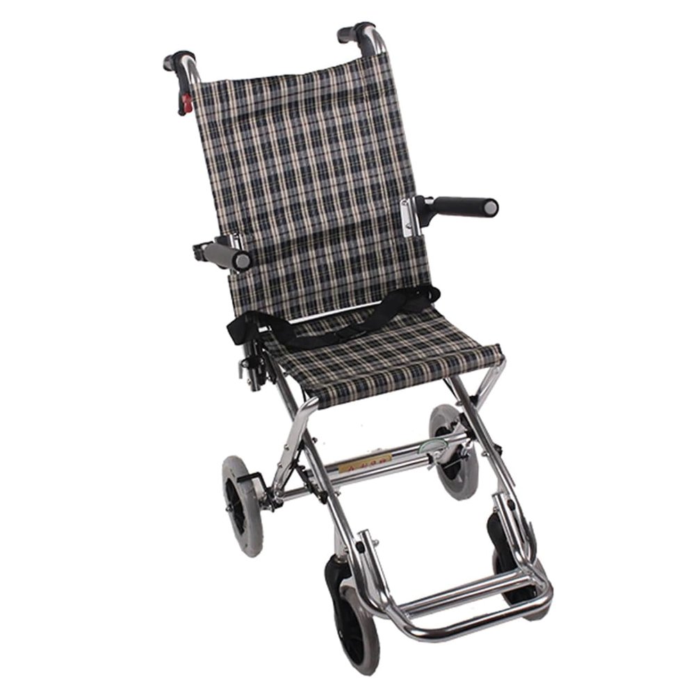 PNAJFUEL Lightweight Aluminum Alloy Transport Wheelchair