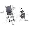 PNAJFUEL Lightweight Aluminum Alloy Transport Wheelchair view 2