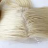 5" x 5" Silk-Top Hair Topper with Lace Closure, Baby-Hair Clip, 100% Brazilian Remy Human Hair, #613 Blonde, Straight, 16 in view 2