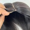 Human Hair Topper for Women, 13 x 15 cm, 14 Inches, Straight Natural Black Malaysian Hair with Baby Hair view 4