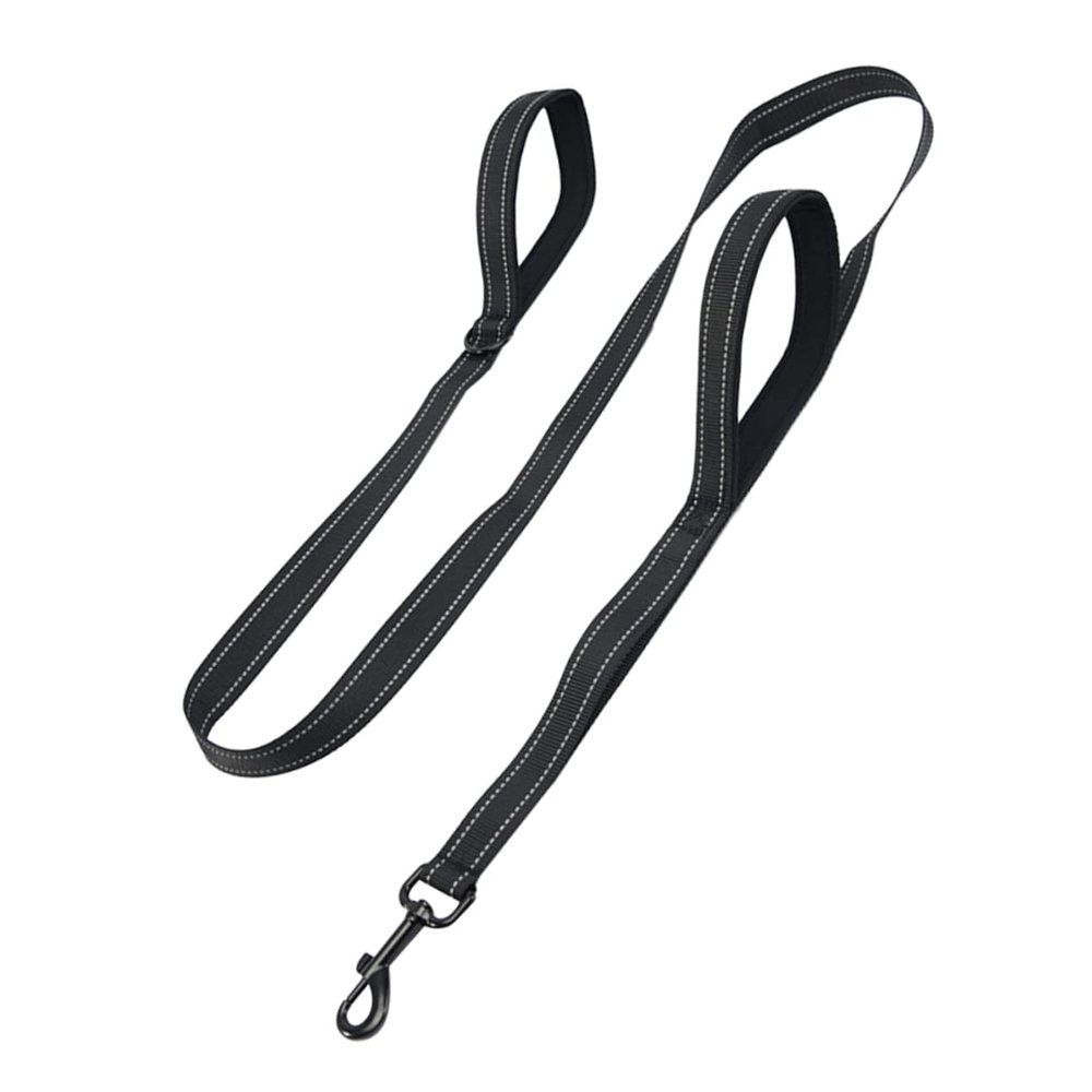 Multifunctional Dog Leash, High Break Strength, Durable Black Nylon