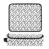 2-in-1 Hair Styling Tool Travel Case with Heat-Resistant Mat, Black Pattern view 3