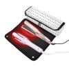 KLL Hair Tools Travel Bag with Heat-Resistant Mat, Abstract Black and White view 2
