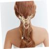 Elegant Silver Alloy Butterfly Hair Clip for Women view 4