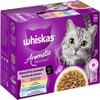 WHISKAS AROMATIC SELECTION Multipack Wet Cat Food 1+ Mixed Variety in Sauce, 12 x 85 g view 1