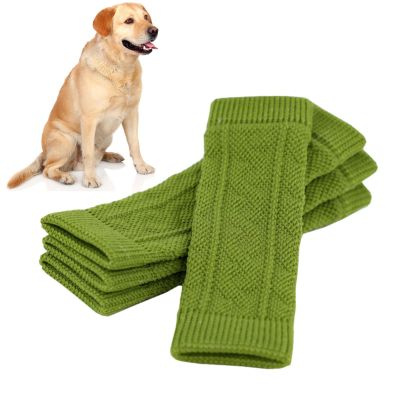 Knitted Leg Sleeves for Dogs - 4 Pack