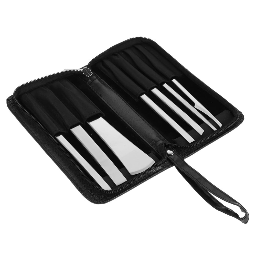 7-Piece Foot Care Set, High-Manganese Steel and PU, Silver