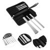 7-Piece Foot Care Set, High-Manganese Steel and PU, Silver view 2