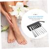 7-Piece Foot Care Set, High-Manganese Steel and PU, Silver view 4