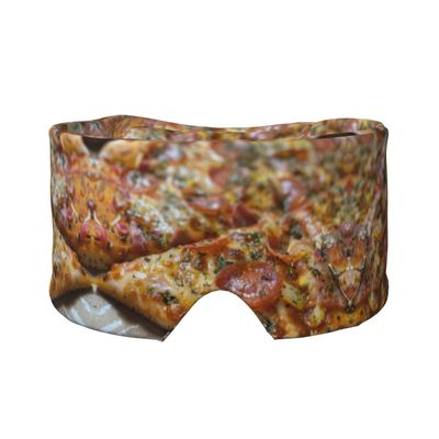 Pizza-Print Sleep Mask for Adults