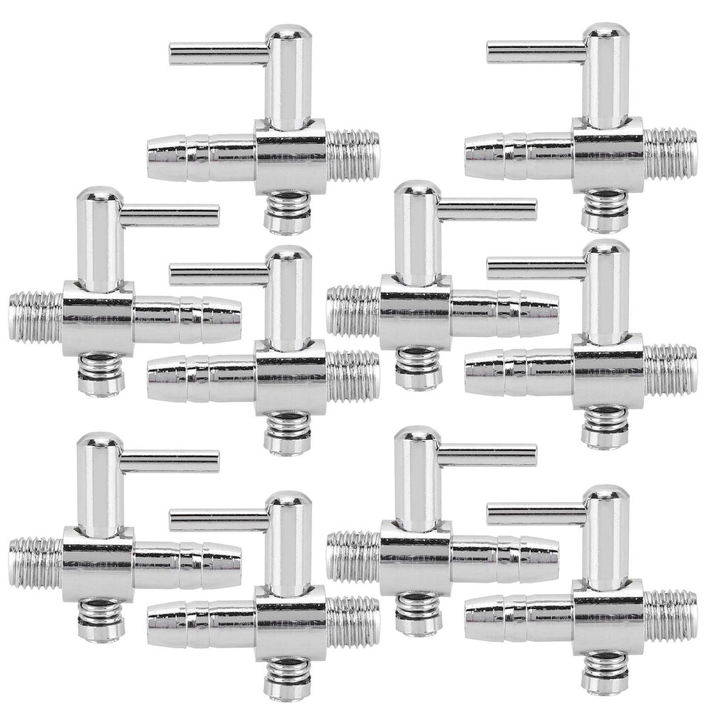 Stainless Steel Aquarium Air Control Valve Set, 10 Pieces