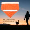 Breathable Dog Bandana with Reflective Effect, Fluorescent Orange, L view 3