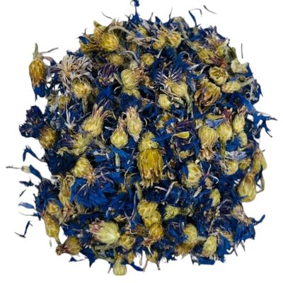 Dried Premium Cornflower-Blue Petals & Flowers, 25 g, 1.95 kg, Centaurea cyanus (85 grams)