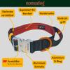 Nomadog Trailblazer Dog Collar with Handle for Large Dogs – Premium Aluminum Buckle, Durable Tactical, Adjustable, Padded, Reflective (L) view 3