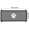 Wide Retractable Dog Gate for Stairs, Foldable Pet Barrier view 2