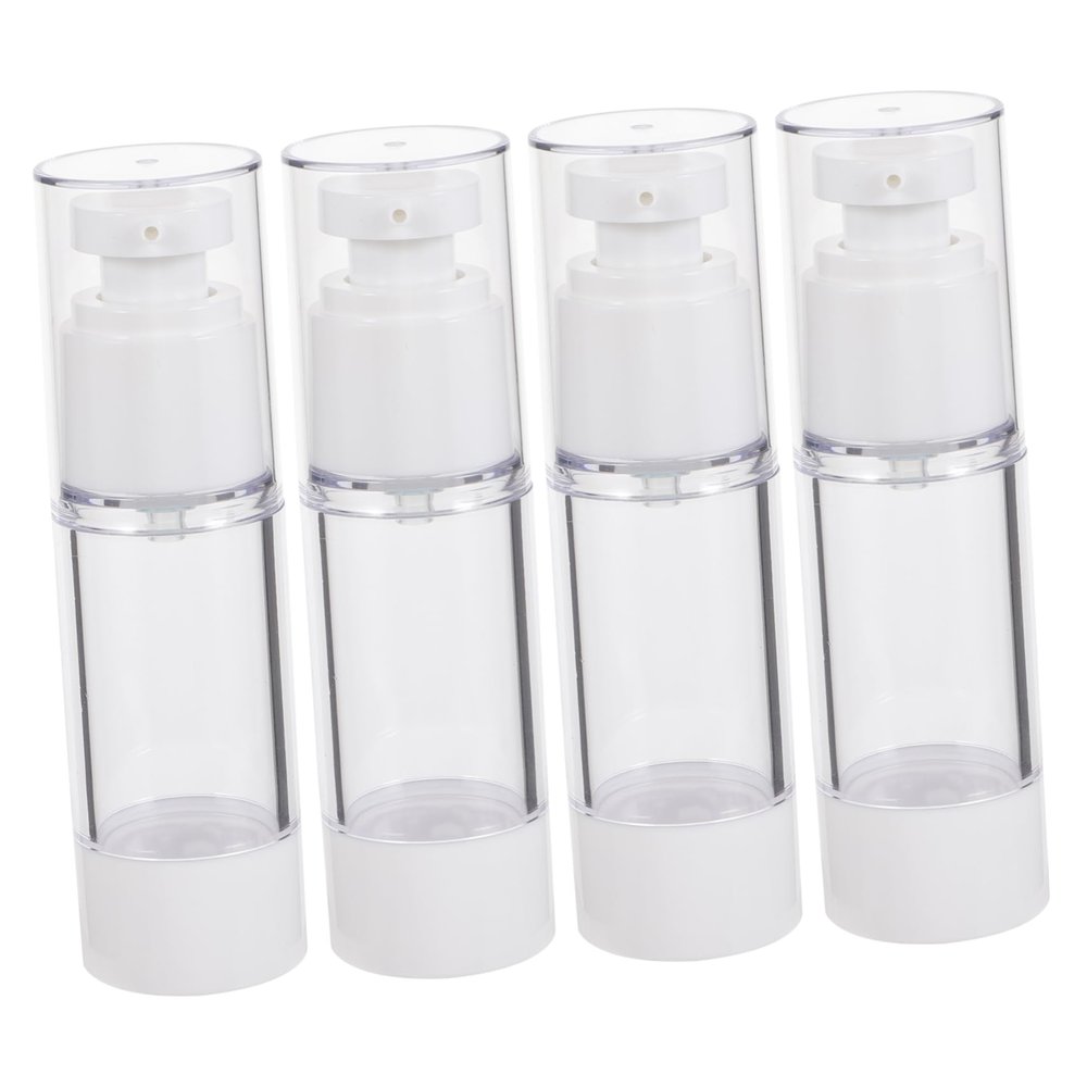 30 ml Airless Lotion Bottles with Pumps, 4-Pack for Travel