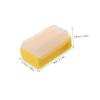 2-Pack Yellow Sensory Baby Brushes, Plastic and Sponge view 2