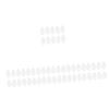 IWOWHERO 50-Pair Non-Slip Clear Silicone Replacement Nose Pads for Eyeglasses and Sunglasses view 1