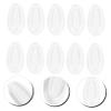 IWOWHERO 50-Pair Non-Slip Clear Silicone Replacement Nose Pads for Eyeglasses and Sunglasses view 2