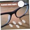 IWOWHERO 50-Pair Non-Slip Clear Silicone Replacement Nose Pads for Eyeglasses and Sunglasses view 4