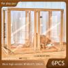 ZHENGQIAN Indoor Dog Playpen, Clear Acrylic Puppy Pen, Flexible, 10 Panels (H90 cm/35 in, 6 pcs) view 2