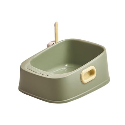 BUGUUYO Semi-Enclosed Cat Litter Box, 1 Set, Large and Breathable, for Kitten Training