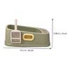 BUGUUYO Semi-Enclosed Cat Litter Box, 1 Set, Large and Breathable, for Kitten Training view 3
