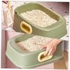 BUGUUYO Semi-Enclosed Cat Litter Box, 1 Set, Large and Breathable, for Kitten Training view 4