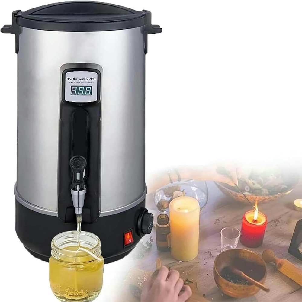 LYJYUJIE Electric Wax Melter for Candle Making, 86–230°F Temperature Control