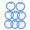 Toddmomy 8-Pack Silicone Dog Tag Covers view 1