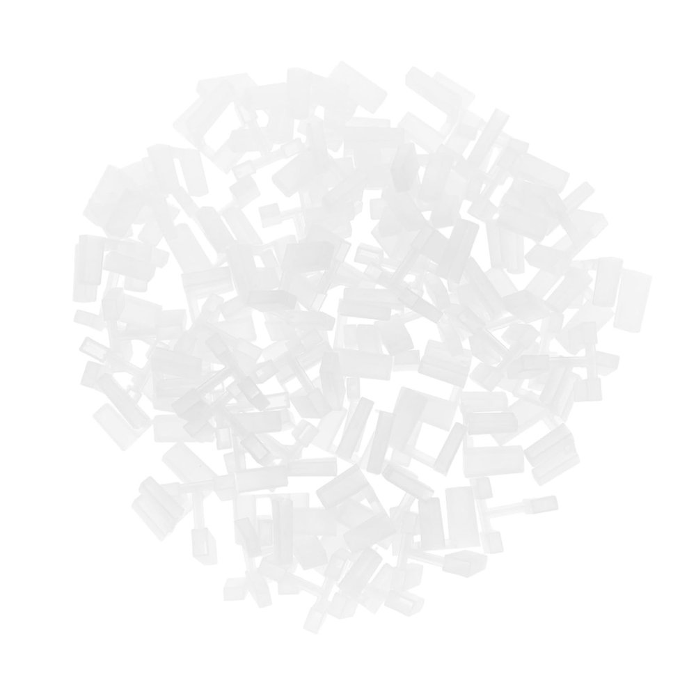 Transparent Outlet Plug Covers, 100 Pieces, White Plastic