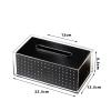 Black Acrylic Tissue Box Holder and Napkin Dispenser view 2