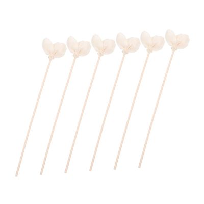 Alipis 6-Pack Aromatherapy Diffuser Replacement Sticks with Realistic Flower Design