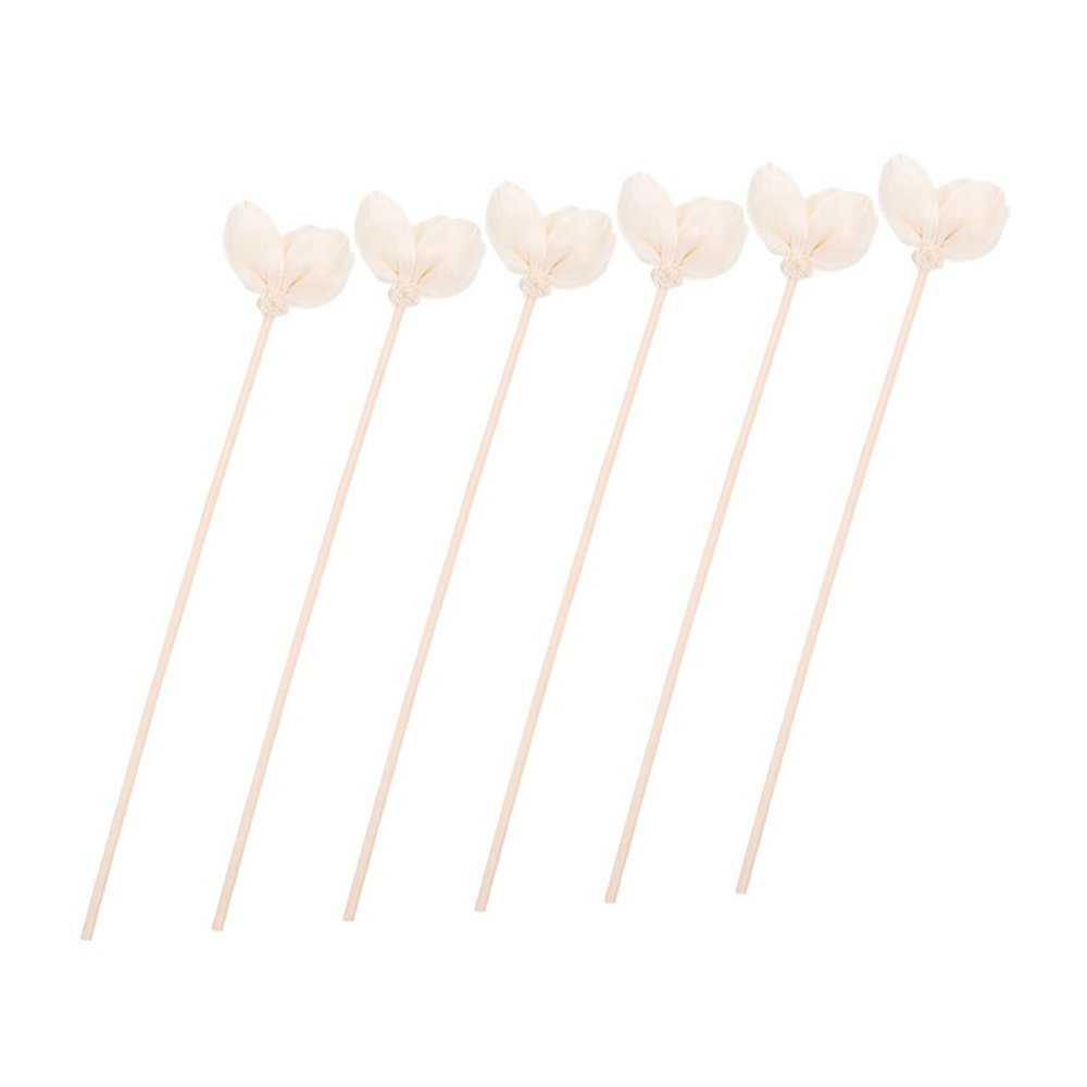 Alipis 6-Pack Aromatherapy Diffuser Replacement Sticks with Realistic Flower Design