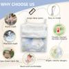 Weow&woof 2-Piece Small Pet Hammock and Sleeping Pouch, Blue-Green view 4