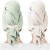 ROLSHOL 2-Pack Large Microfiber Hair Towels for Women, Super Absorbent and Quick-Drying, for Curly, Long and Short Hair, Anti-Frizz Hair Turbans, 70 x 100 cm view 1