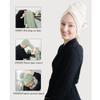 ROLSHOL 2-Pack Large Microfiber Hair Towels for Women, Super Absorbent and Quick-Drying, for Curly, Long and Short Hair, Anti-Frizz Hair Turbans, 70 x 100 cm view 4