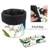 Eslifey Travel Cosmetic Bag, Makeup Bag, Multifunctional Toiletry Bag, Round Organizer, Storage Bag, Tropical Leaf Green, Multicolor, 9.9 x 6.9 in/25.2 x 17.6 cm view 4