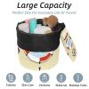 Eslifey Travel Cosmetic Bag, Multifunctional Makeup Organizer, Drawstring Toiletry Bag, Watercolor Pink Background, Multicolor, 10, 9.9 x 6.9 in/25.2 x 17.6 cm view 2