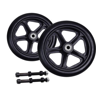 6/7/8-Inch Wheelchair Front Caster Wheels with 5/16-Inch Bearings