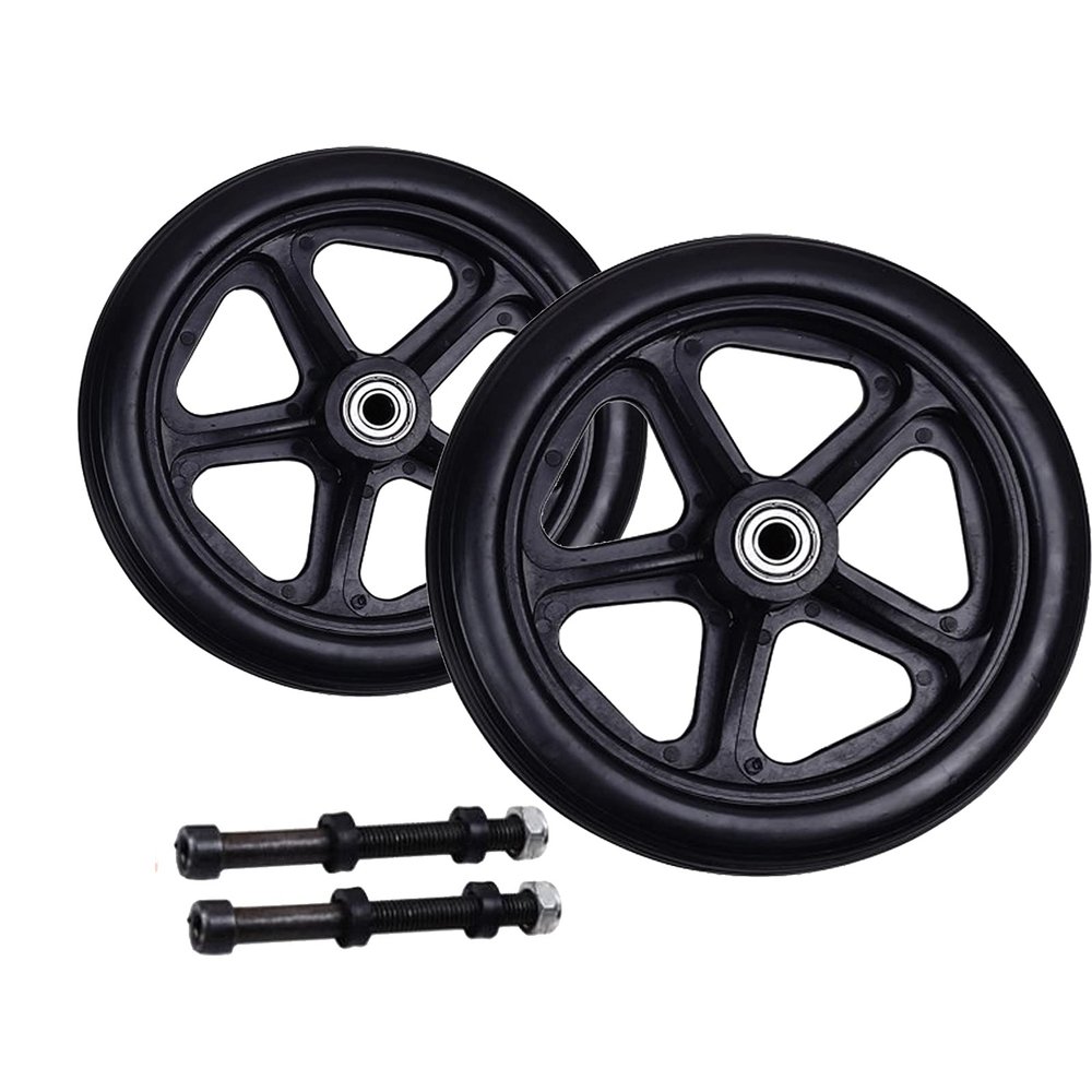 6/7/8-Inch Wheelchair Front Caster Wheels with 5/16-Inch Bearings