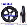 6/7/8-Inch Wheelchair Front Caster Wheels with 5/16-Inch Bearings view 2