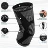 Quelcc 2-Pack Knee Brace Set, Compression Knee Sleeves for Women and Men, Black, XXL view 2