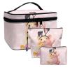 Dolyues Cartoon Easter Bunny Makeup Bag Set, Large-Capacity Travel Cosmetic Bags for Women and Girls view 1