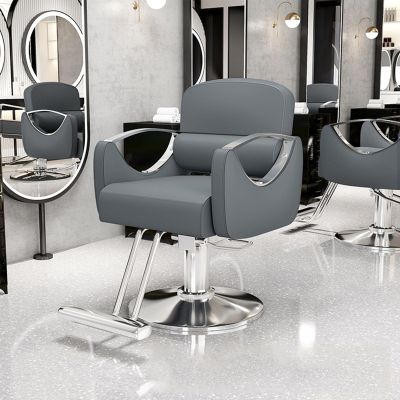 Modern Hairdressing Chair, Rotating Hydraulic Chair for Home Use